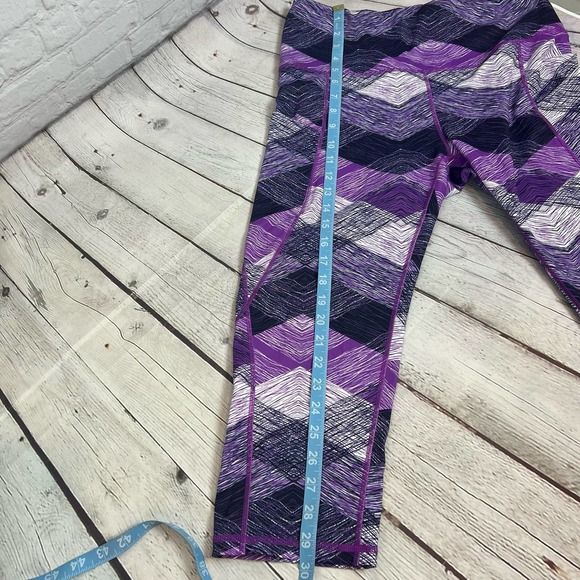 Ododos Yoga exercize Leggings  XL purple geo print Super Soft NWOT - Picture 6 of 9